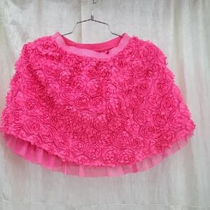 Pink Rose Flower  Ballerina Tutu Skirt